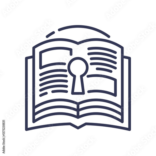 Open book with keyhole symbolizes unlocking exclusive insights.