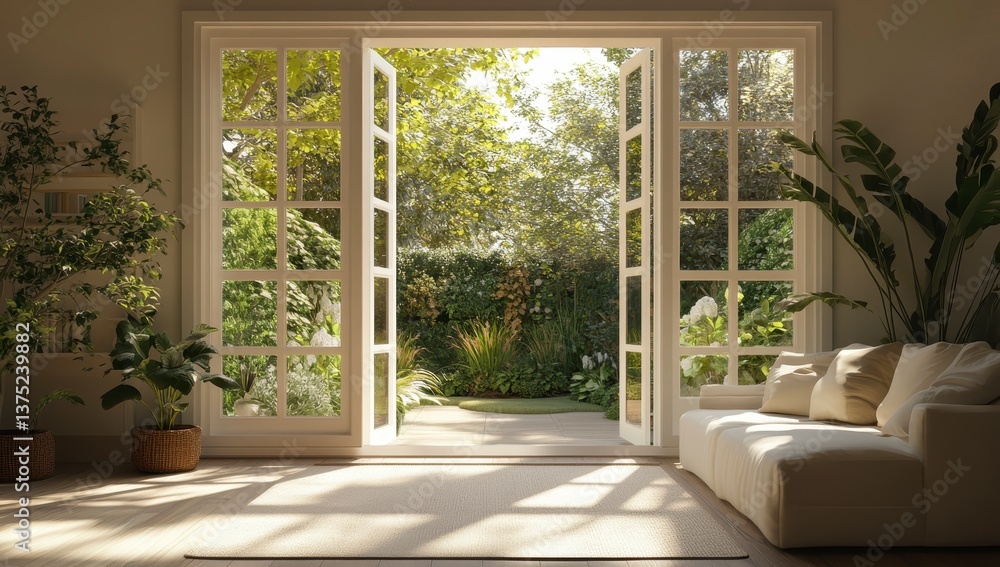 Fototapeta premium living room with a window