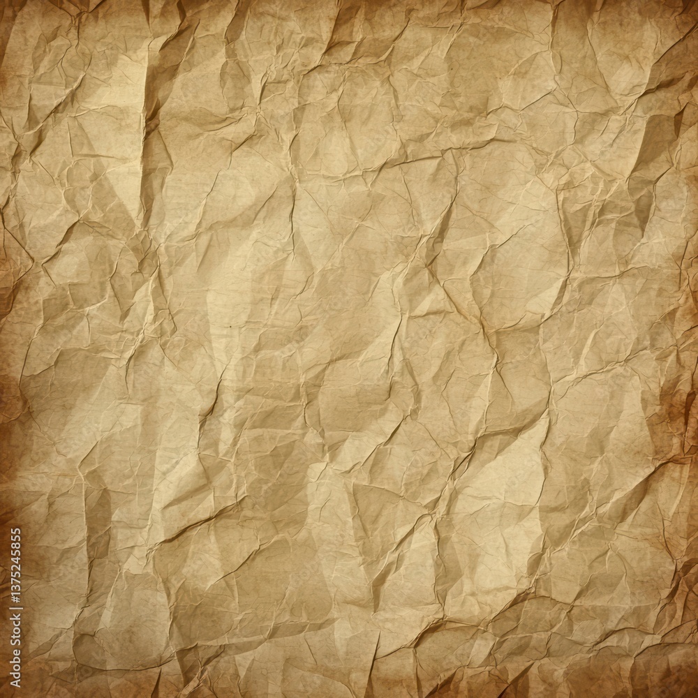 Wrinkled Paper: A close-up shot of heavily wrinkled paper with its intricate patterns and textures. The texture and aged appearance give it a vintage and rustic feel. Wrinkled Paper: A close-up shot of heavily wrinkled paper with its intricate patterns and textures. The texture and aged appearance give it a vintage and rustic feel.