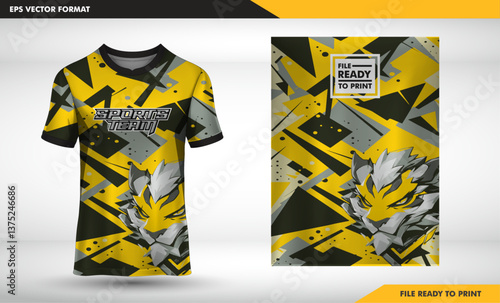 Yellow caution tape vector line design, a hazard symbol for t-shirt icons