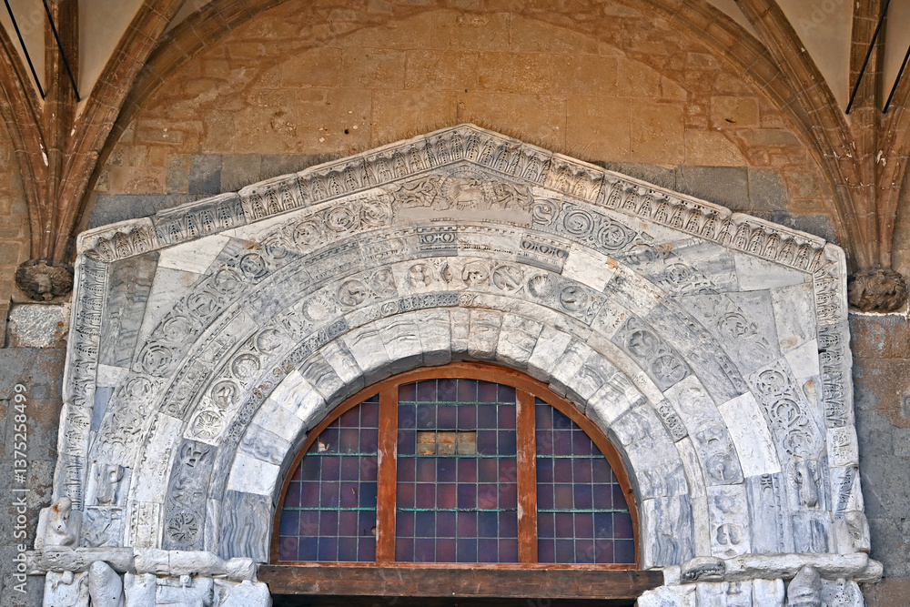 Cefalù, il Duomo o basilica cattedrale della Trasfigurazione, Palermo, Sicilia