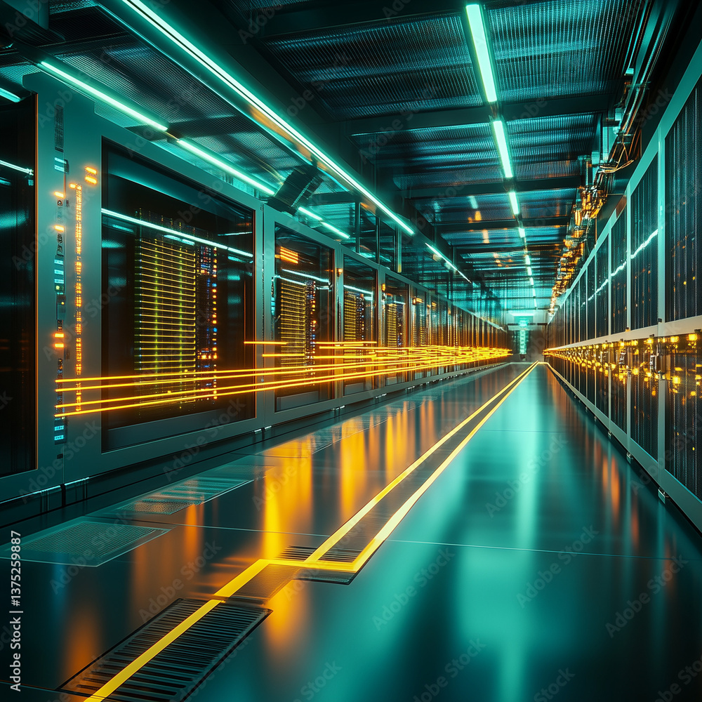 Obraz premium modern server room