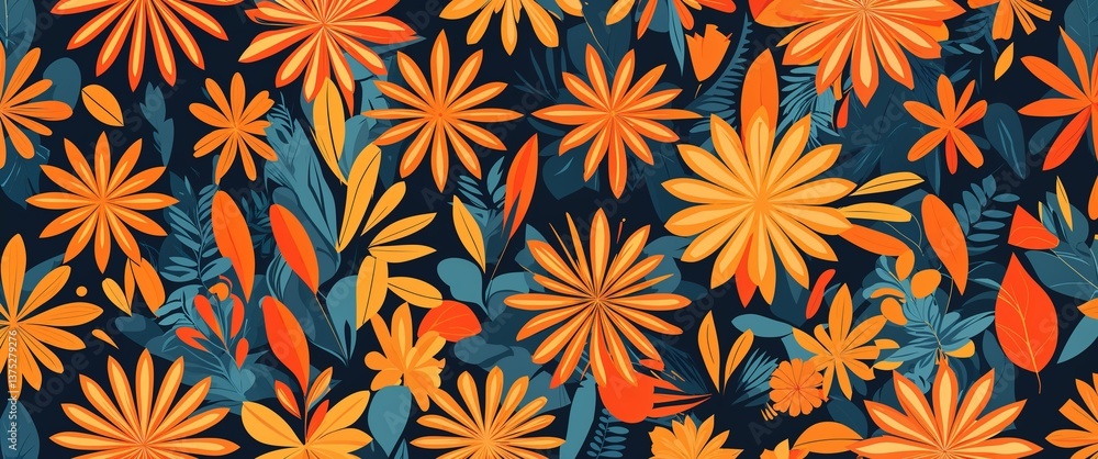 Orange cultural sunbursts vector pattern abstract design illustration background Orange cultural sunbursts vector pattern abstract design illustration background