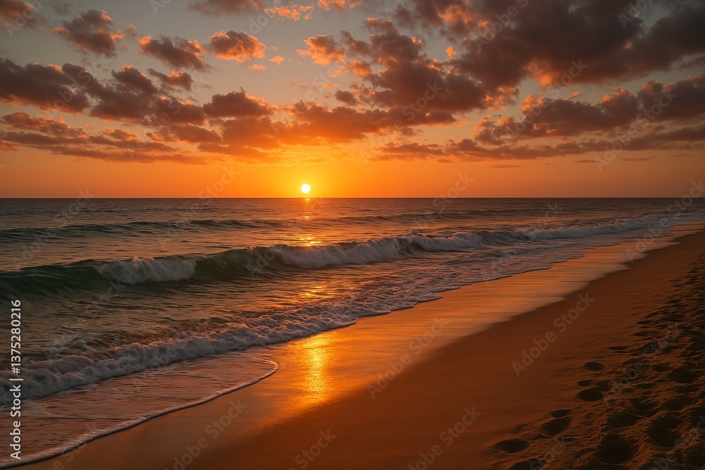 Fototapeta premium sunset on the beach
