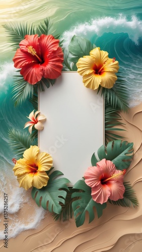 Turquoise Garland Instagram Story Background