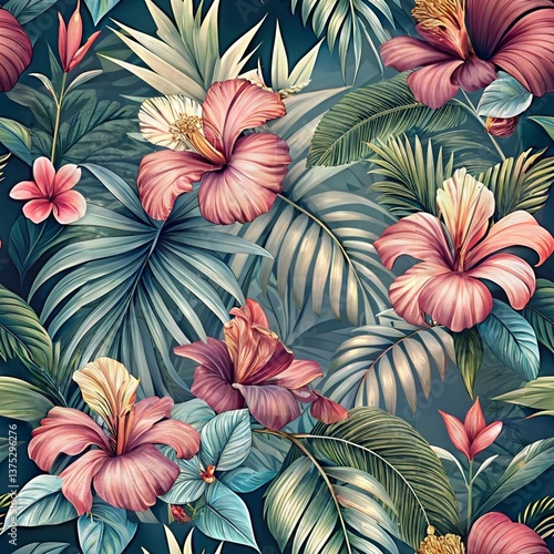 Wallpaper Mural Elegant Flow: A Seamless Design Pattern Torontodigital.ca