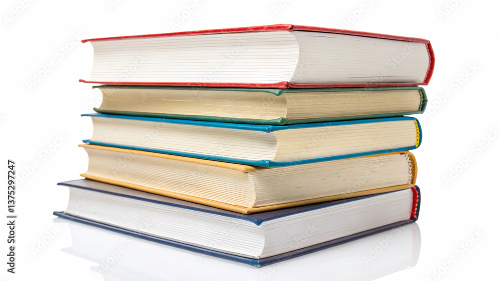 stack of books isolated on white stack of books isolated on white