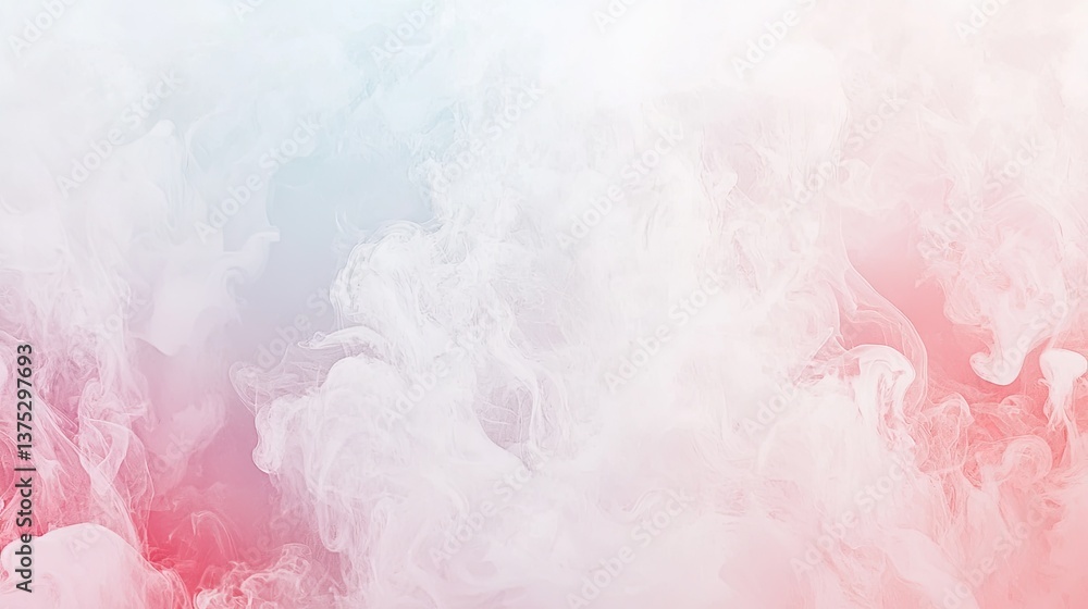 Fototapeta premium Pastel ink swirls, abstract background, fluid art, design element