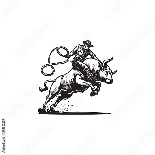 Fearless Rider Conquers a Raging Bull Arena