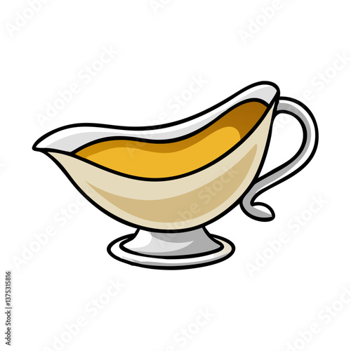 gravy vector art, gravy icon, food vector illustration