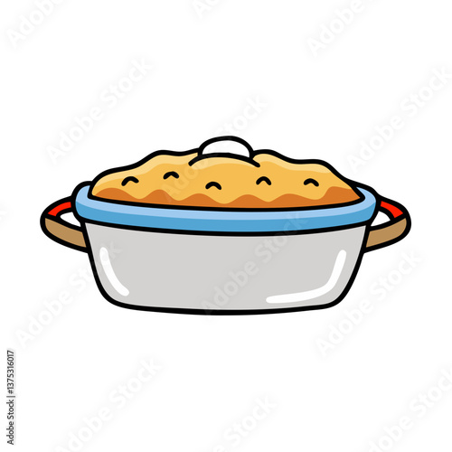 gnocchi vector art, gnocchi icon, food vector illustration