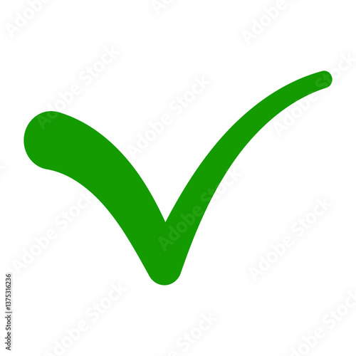 Green Check Mark Icon Approval, Checkmark symbol approve, success verification