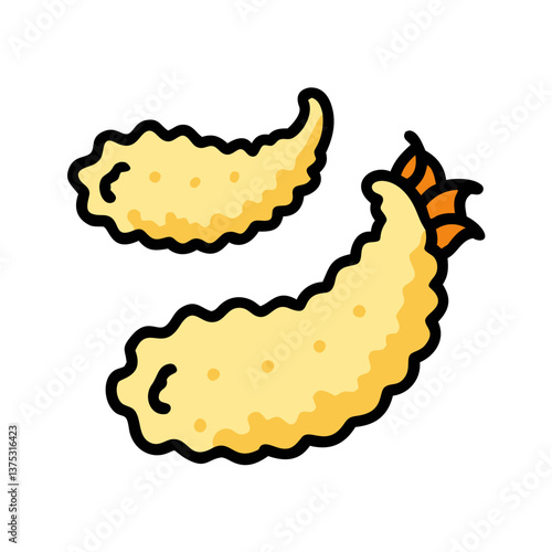 pakora vector art, pakora icon, food vector illustration