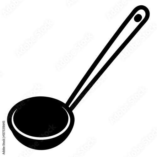 spoon on white background