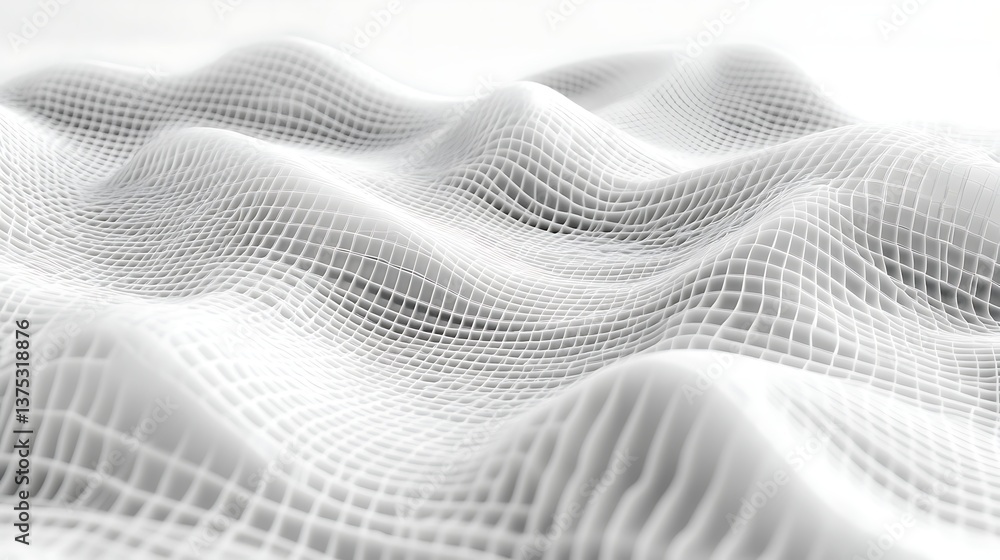Abstract Grid Waves: A visually captivating depiction of flowing waves formed from a finely detailed grid, symbolizing the dynamic interplay of digital elements. Abstract Grid Waves: A visually captivating depiction of flowing waves formed from a finely detailed grid, symbolizing the dynamic interplay of digital elements.