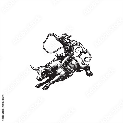 Fearless Rider Conquers a Raging Bull Arena