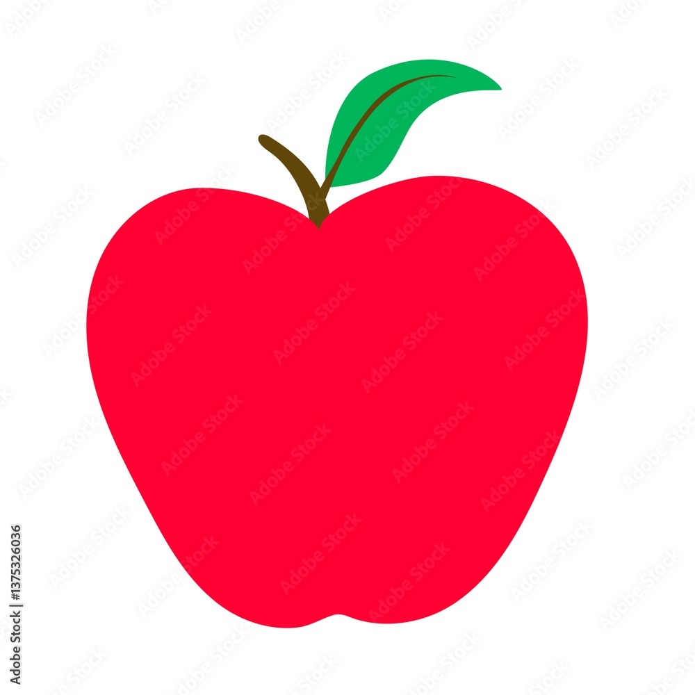 A Sweet Red Apple Fruit. A Sweet Red Apple Fruit.