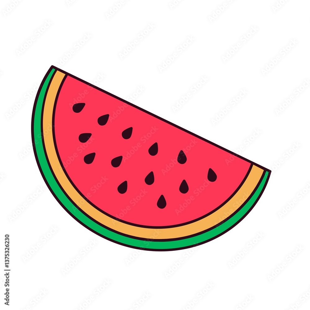 A Red Sweet Watermelon Slices. A Red Sweet Watermelon Slices.