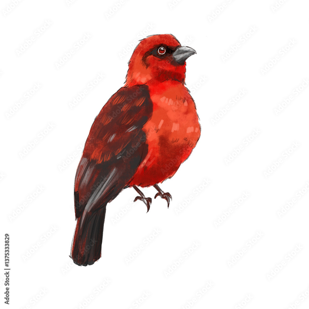 Fototapeta premium red cardinal bird