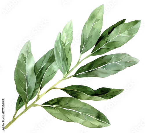 PNG Laurel leaf vegetable produce herbal.