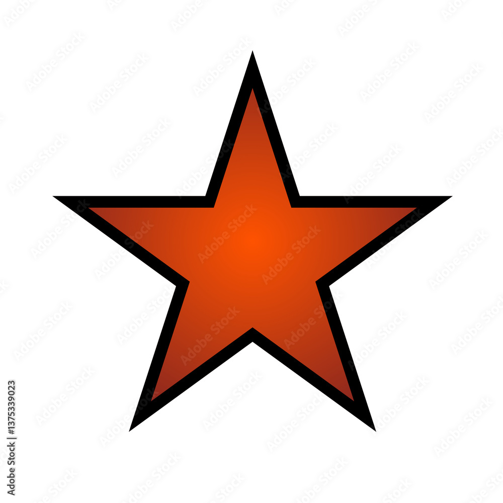 Gradient red star icon Gradient red star icon