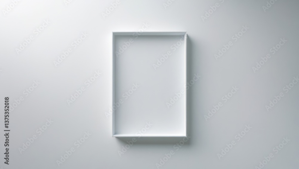 Closeup of empty white rectangle poster Closeup of empty white rectangle poster