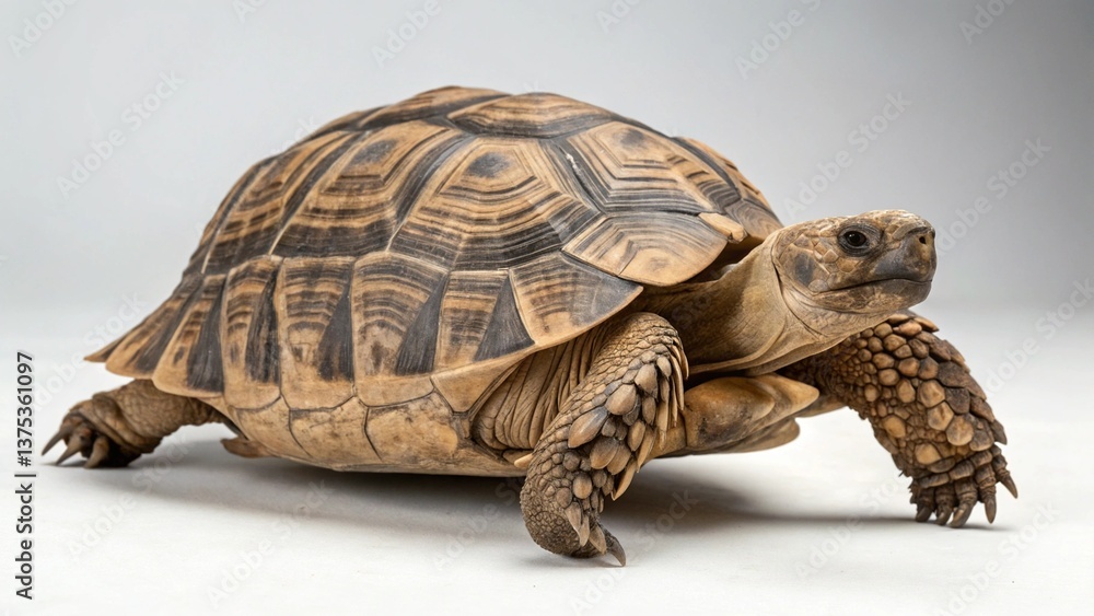 Obraz premium Tortoise on studio background 