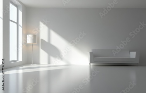 Wallpaper Mural Minimalist White Living Room Interior Design Torontodigital.ca