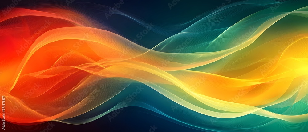 Vibrant Abstract Waves of Color Vibrant Abstract Waves of Color
