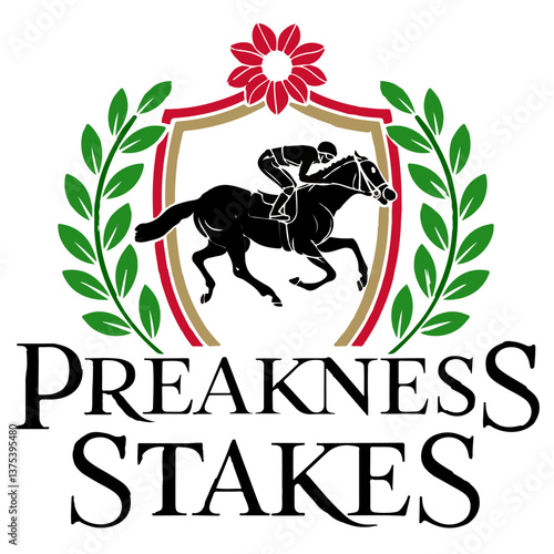Regal Preakness Stakes Logo with Galloping Racehorse

