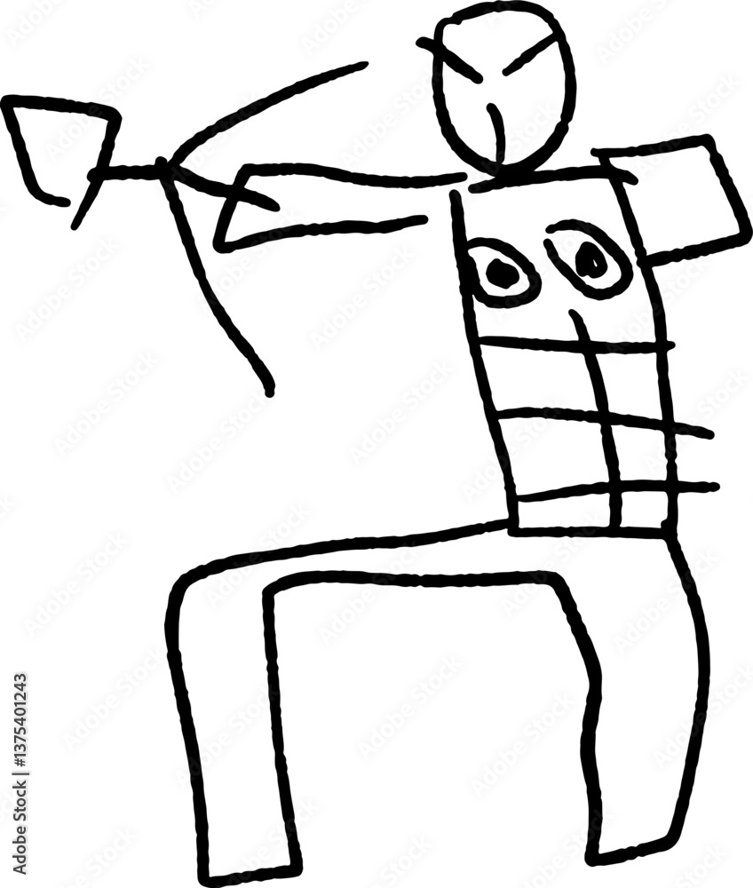 Fototapeta premium 어린이 그림 낙서