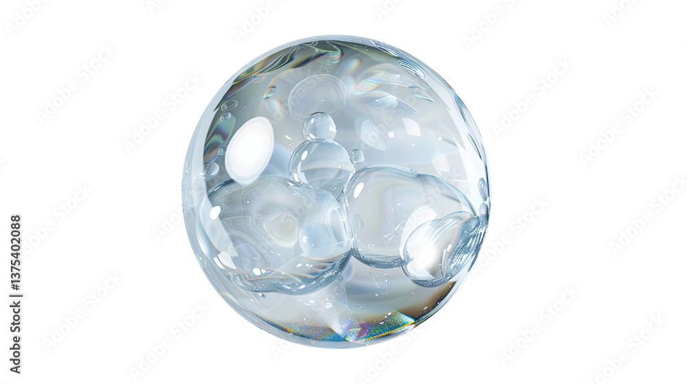 Ephemeral Bubble: A pristine glass bubble, catching the light, showcasing the beauty of transparency, fragility, and momentary perfection. Ephemeral Bubble: A pristine glass bubble, catching the light, showcasing the beauty of transparency, fragility, and momentary perfection.
