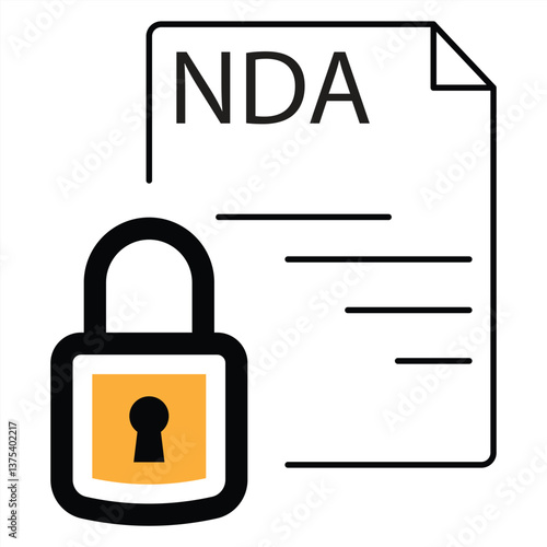 confidentiality icon. vector illustration