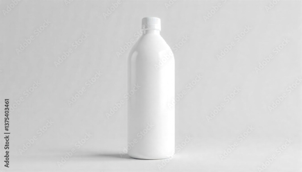 White bottle mockup White bottle mockup