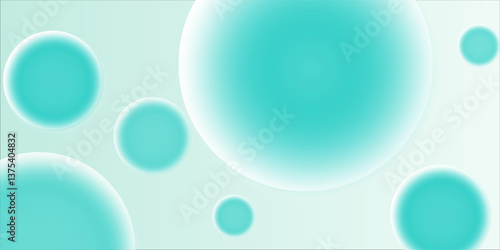 Abstract background with turquoise metaball shapes. Morphing organic azure blobs. Vector 3d illustration. Abstract 3d background. Liquid blue shapes. vector