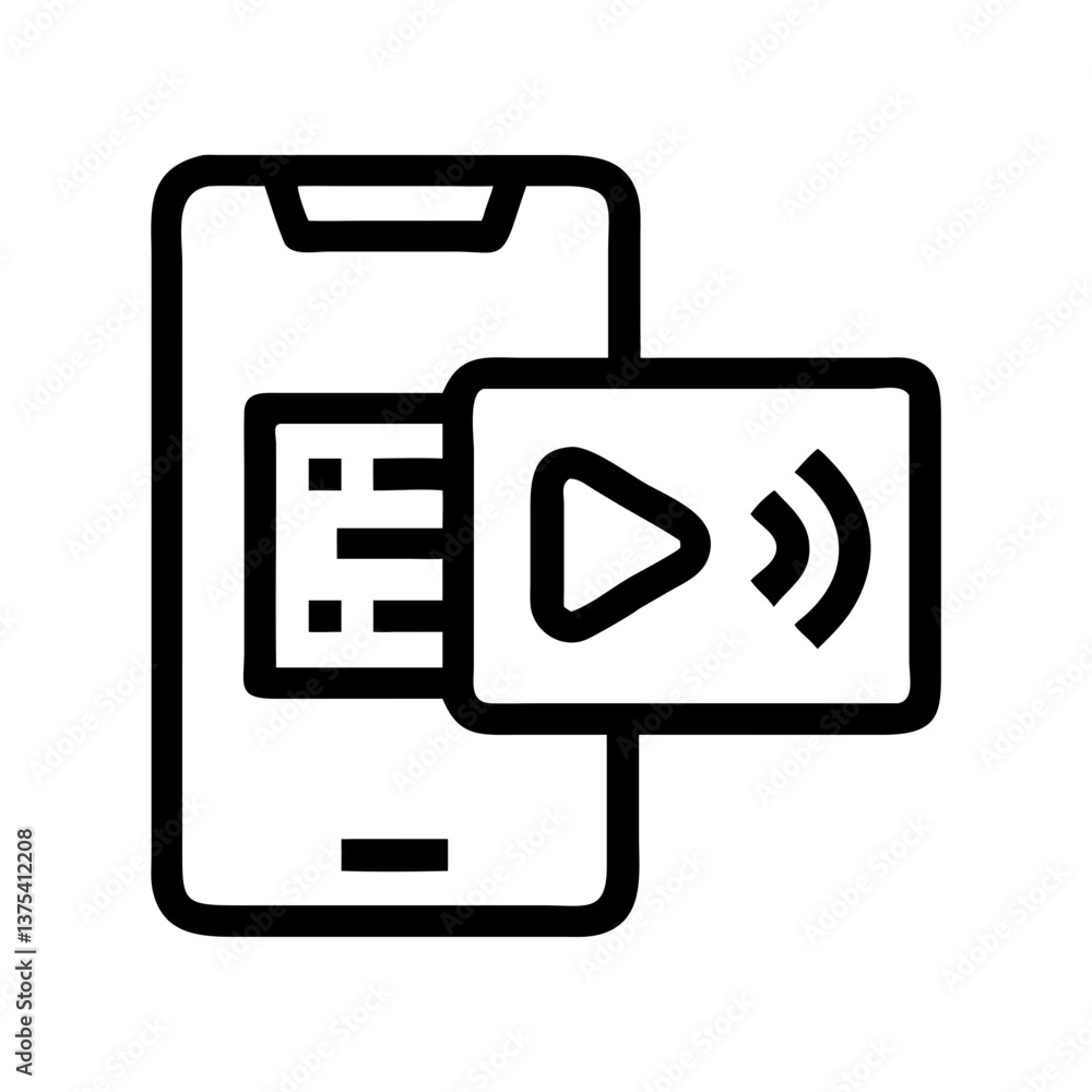 Augmented flashcard displaying animation on smartphone screen Augmented flashcard displaying animation on smartphone screen