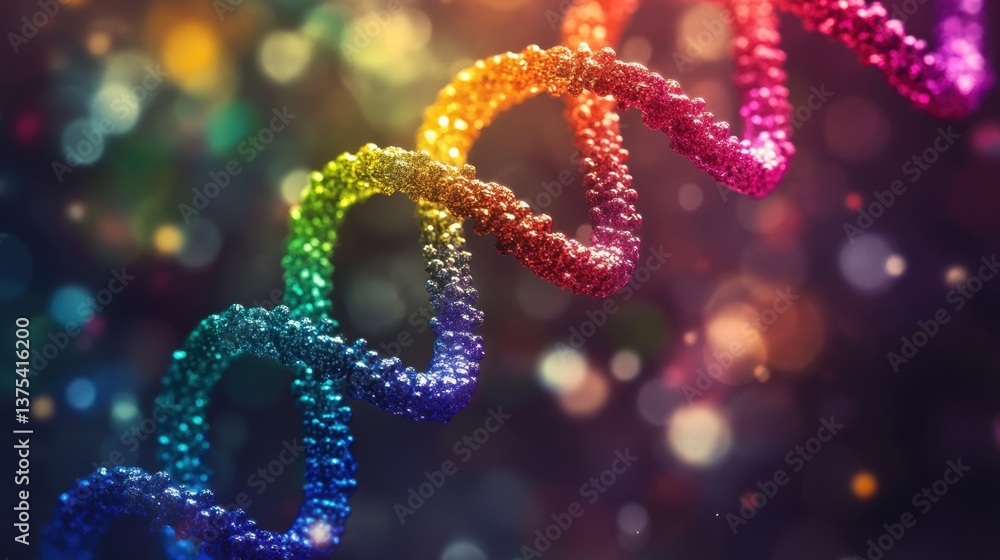 Dynamic dna strand animation in vibrant colors abstract art studio setting creative perspective Dynamic dna strand animation in vibrant colors abstract art studio setting creative perspective