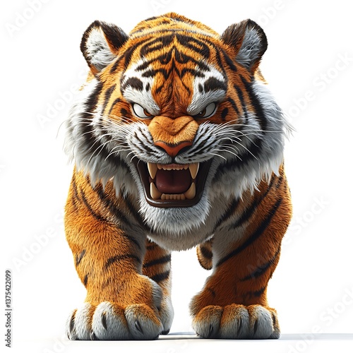 Tiger Stride - Angry Cartoon