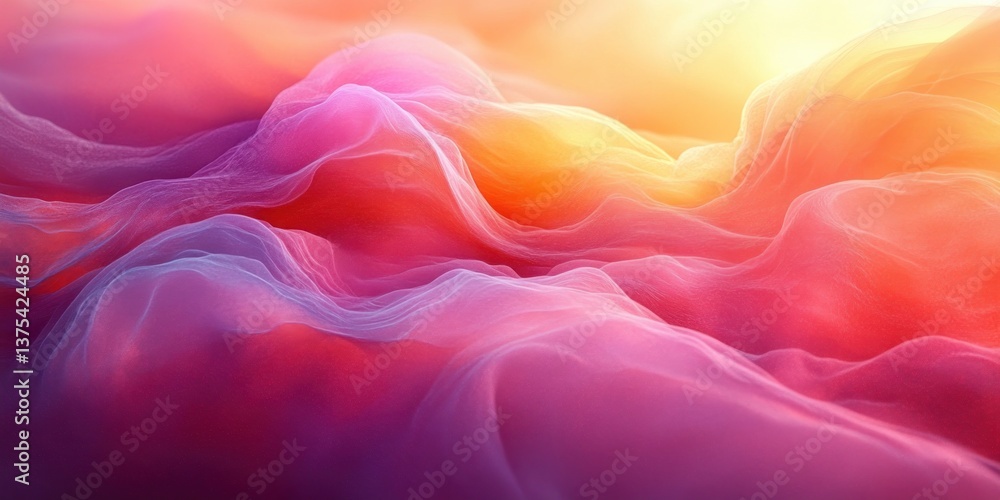 Obraz premium Vibrant Orange and Yellow Abstract Gradient Background with Peach Hues and Soft Pink Blends