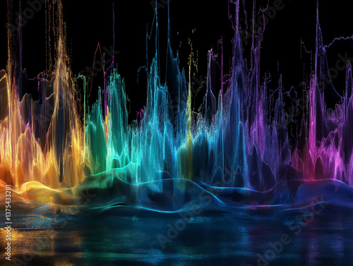 Alpha wave brain focus. Relaxation therapy. EEG cognitive. Animated EEG readout showcasing highlighted alpha wave activity.