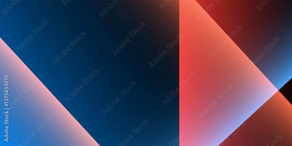 Abstract background featuring a smooth blue gradient with overlapping transparent red geometric shapes. Ideal for business presentations, website design, digital marketing and modern branding projects Abstract background featuring a smooth blue gradient with overlapping transparent red geometric shapes. Ideal for business presentations, website design, digital marketing and modern branding projects