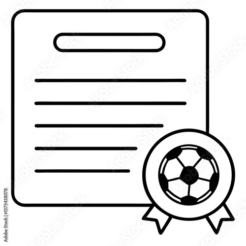 Sports certificate. 