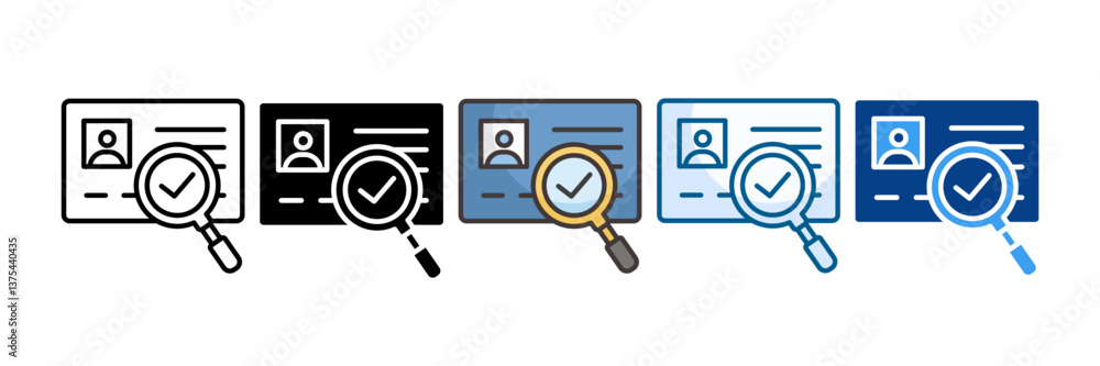 Identity Icon Set Multiple Style Collection Identity Icon Set Multiple Style Collection
