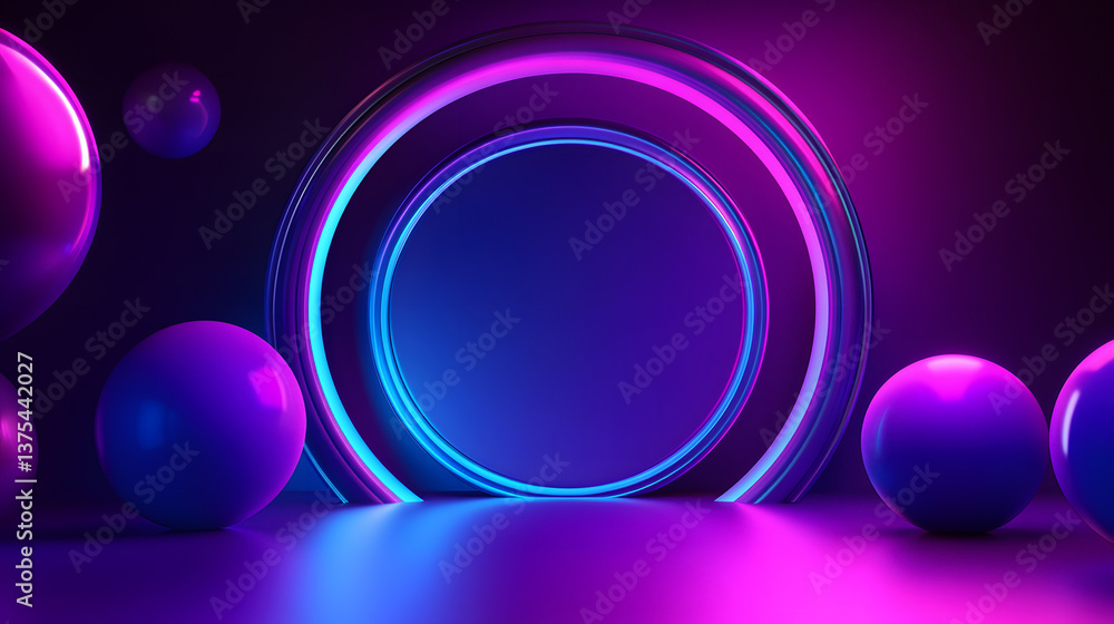 3d rendering of purple and blue abstract geometric background. Scene for advertising, technology, showcase, banner, game, sport, cosmetic, business, metaverse. Sci-Fi Illustration. Product display 3d rendering of purple and blue abstract geometric background. Scene for advertising, technology, showcase, banner, game, sport, cosmetic, business, metaverse. Sci-Fi Illustration. Product display