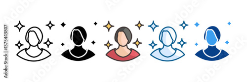 Famous Icon Set Multiple Style Collection