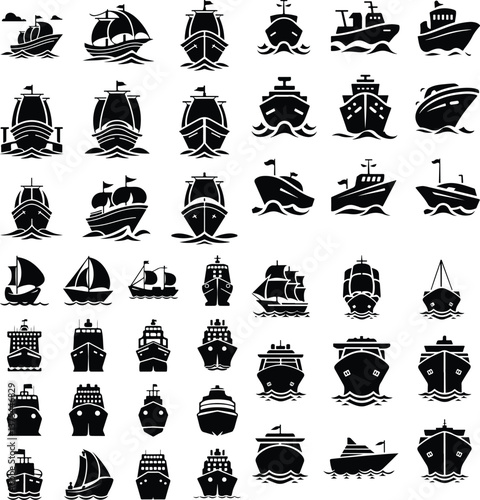 Ship Silhouette | Sailing and Marine Vessel Silhouettes