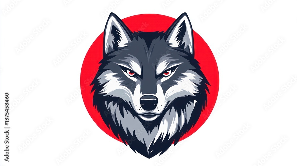 Wolf head graphic art, bold, artistic style. Possible stock use social media Wolf head graphic art, bold, artistic style. Possible stock use social media