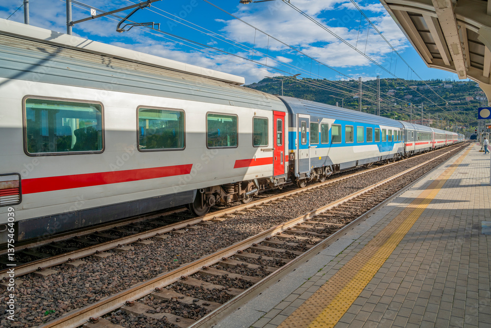 Railway station in Oneglia Railway station in Oneglia