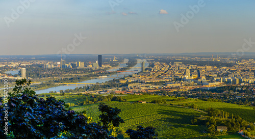 Wien, Stadtansicht vom Wienerwald, Österreich
