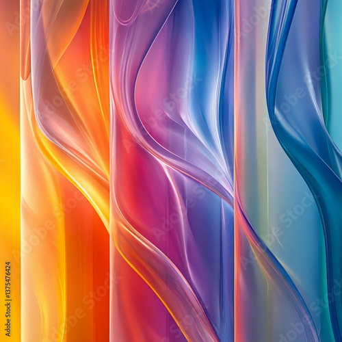 Wallpaper Mural  surreal spectrum gradients Torontodigital.ca